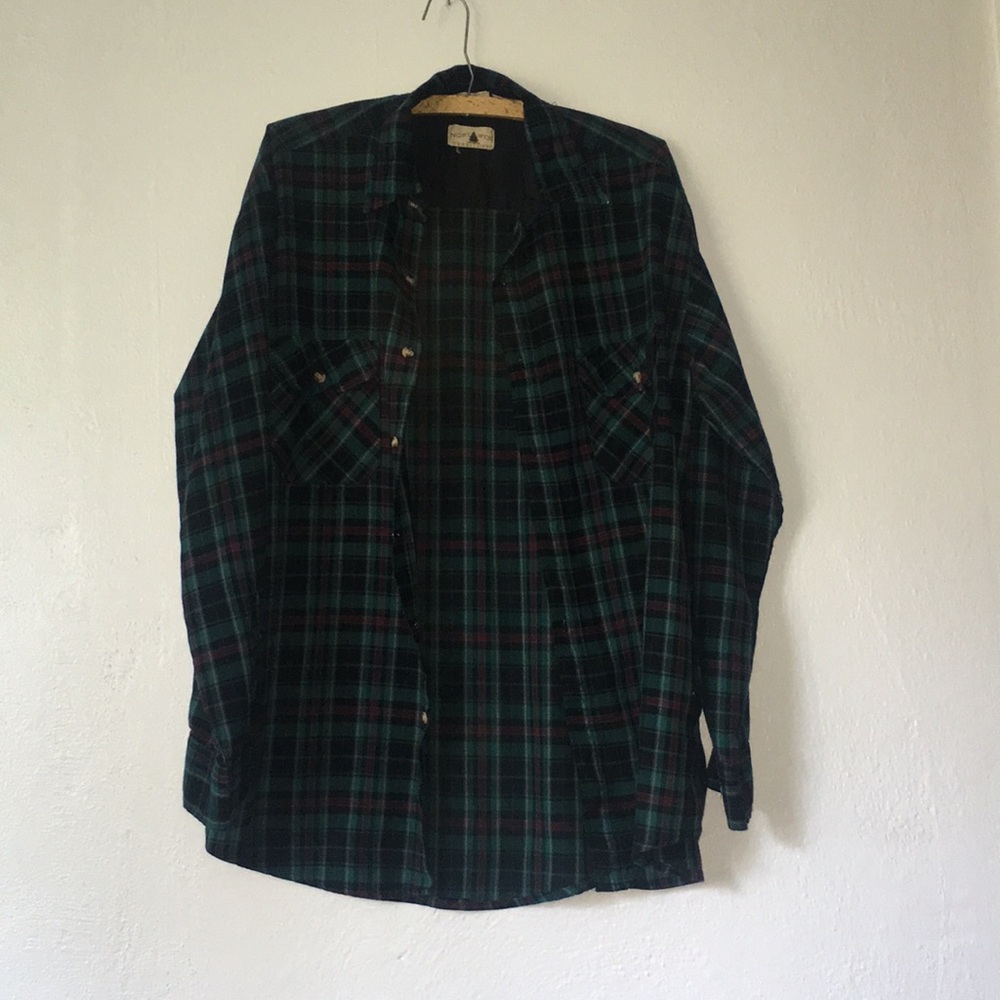 Vintage Oversized Flannel Shirt, LT